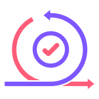 Scrum vs. Kanban: Which Framework is Best for You? Image is an icon of a continuous loop to show a release cycle.