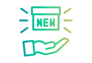 Image showing a hand showing a new product, representing domain transformation