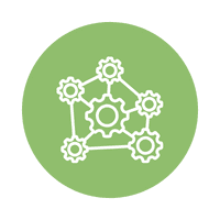 Visual showing interconnected software and machinery, representing efforts to modernise manufacturing systems by eliminating data silos