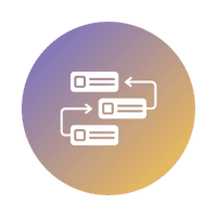 Backlog refinement icon depicting agile development activity for updating and prioritising product backlog items.