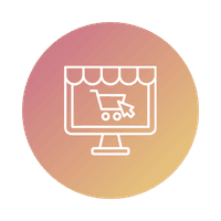 hop and screen icon representing e-commerce and inventory systems connected through API integrations