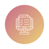 Document or screen icon representing reduced data entry through API integrations