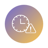 Icon representing disk I/O latency alerts for SQL Server performance monitoring