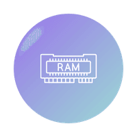 Icon representing insufficient memory (RAM) as a cause of slow SQL Server performance