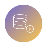 Icon representing SQL Server wait states and blocking queries for SQL Server performance monitoring