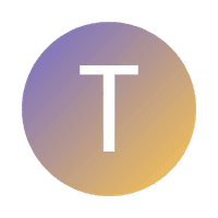 Icon shows a T representing T-shaped people for for effective project management in custom software development